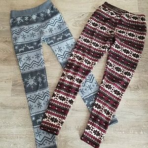 ❄Bundle of Winter Fleece Leggings❄